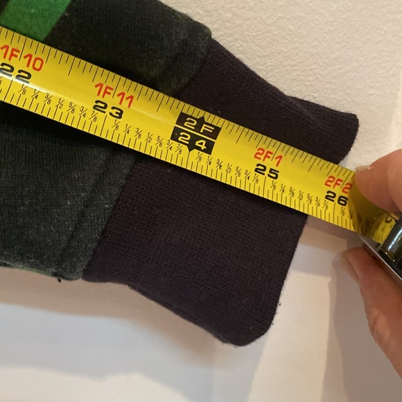 Vintage bonfire snowboard hoodie, black, neon rainbow lightning bolts pink blue - Picture 12 of 12